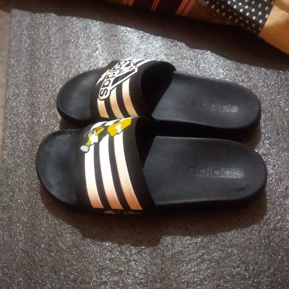 Adidas simpsons Adilette comfort slides- Black - Picture 3 of 3